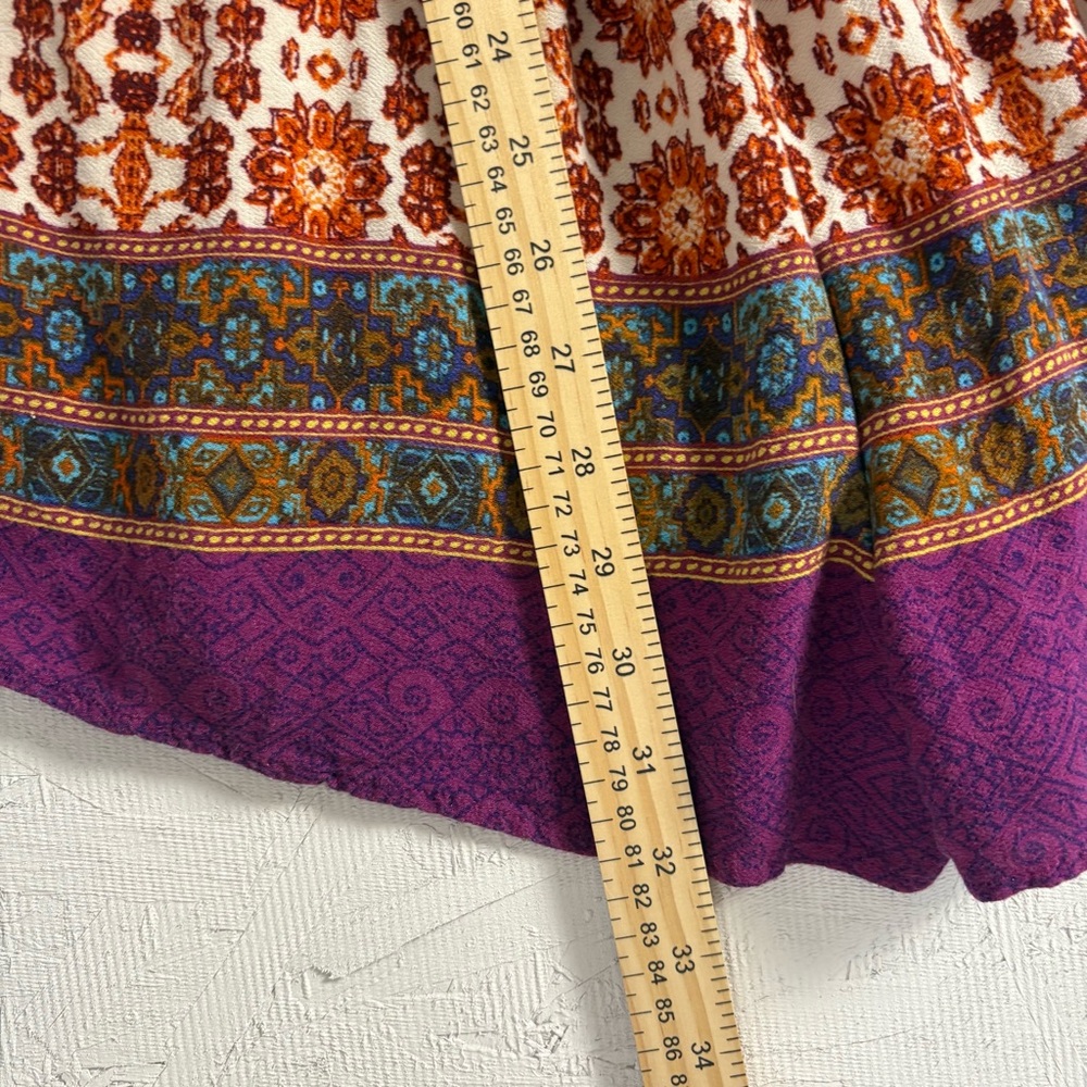 Weavers Floral Boho Patterned Sleeveless Romper Medium Colorful Bohemian - Picture 9 of 11